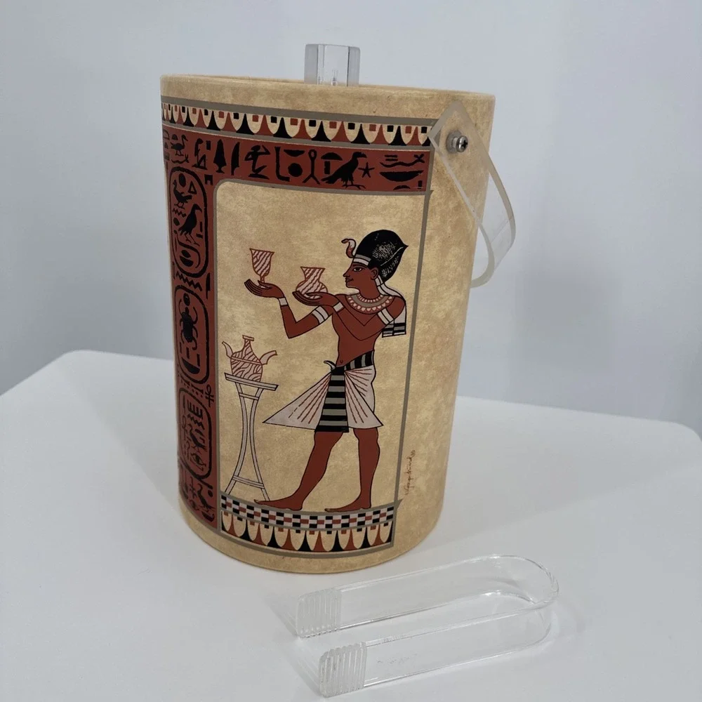 George Briard Egyptian Pharaoh Ice‎ Bucket Mid-Century Modern Retro Vintage